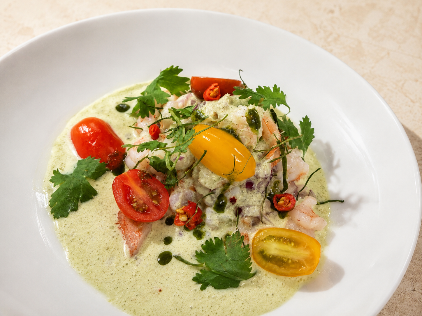 Tom Kha Shrimp Ceviche